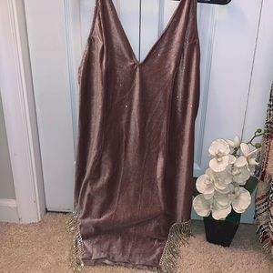 FASHIONNOVA LA Nights Velvet mini dress